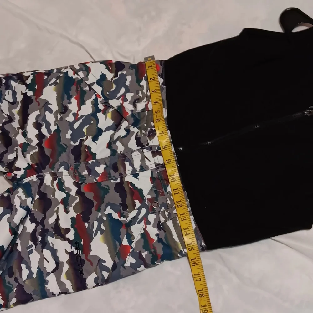 Arctic Girls-Boy‎ Limitless Fleece Top Bib Overall Black/White SzXS Thermal